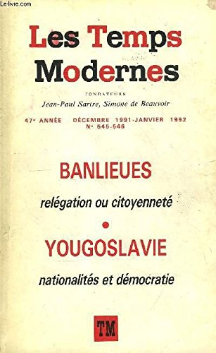 les temps modernes 545/546 (janvier 1992)