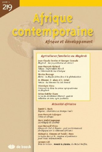 Afrique contemporaine, n° 219. Afrique et développement : agricultures familiales au Maghreb