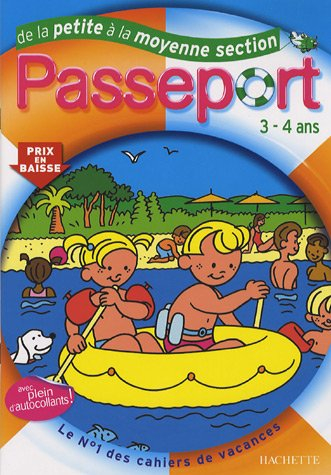 Passeport de la petite à la moyenne section, 3-4 ans