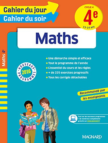Maths : 4e, cycle 4, 13-14 ans : nouveaux programmes 2016