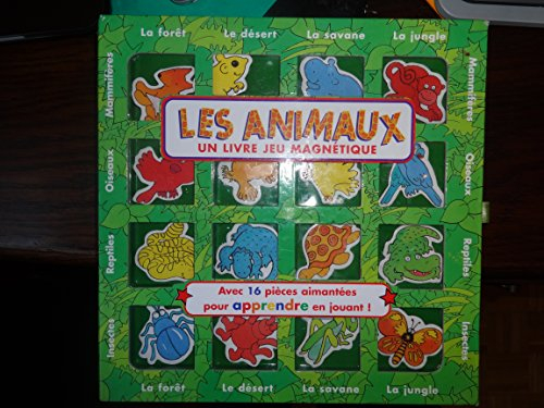 Les animaux : un livre jeux magnétique