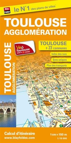 Plan de la ville de Toulouse et de son agglomération - Echelle : 1/15 000, avec index - Localisation