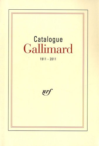 Catalogue général 1911-2011