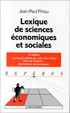 lexique des sciences économiques et sociales