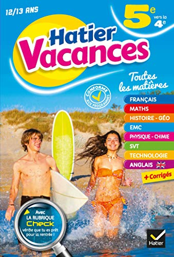 Hatier vacances, 5e vers la 4e, 12-13 ans