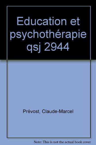 Education et psychothérapie