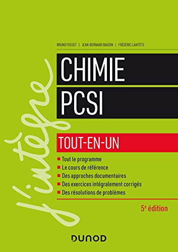Chimie PCSI : tout-en-un