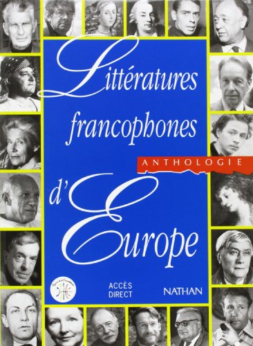 littératures francophones d'europe: anthologie