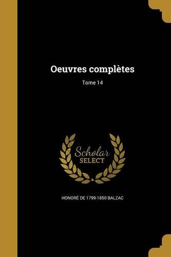 oeuvres completes, tome 14