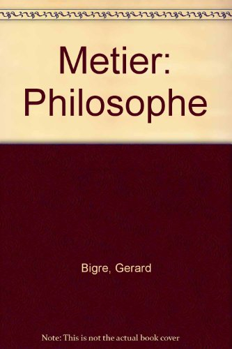 Métier philosophe