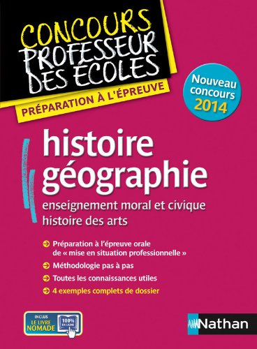 Histoire, géographie : enseignement moral et civique, histoire des arts : préparation à l'épreuve, n