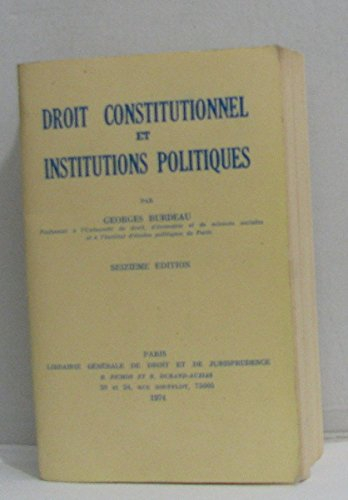 Droit constitutionnel et institutions politiques : la Ve République