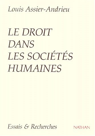 Le droit dans les sociétés humaines