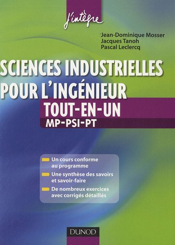 Sciences industrielles pour l'ingénieur, tout-en-un, MP, PSI, PT