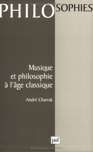 Musique et philosophie à l'âge classique