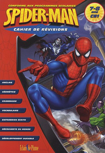 Spiderman cahier de révisions, CE1, 7-8 ans