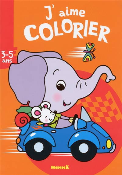 J'aime colorier, 3-5 ans : éléphant