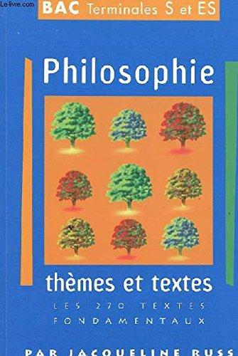 Philosophie, séries ES et S : thèmes et documents