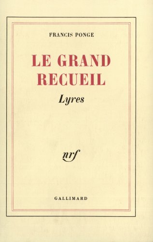 Le Grand recueil. Vol. 1. Lyres