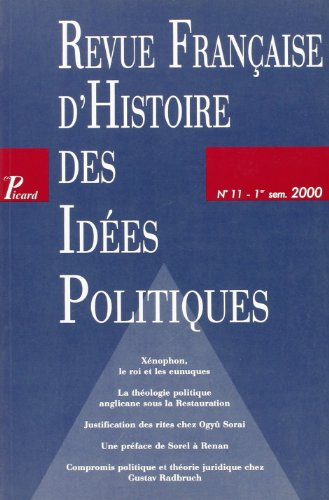 Revue française d'histoire des idées politiques, n° 11