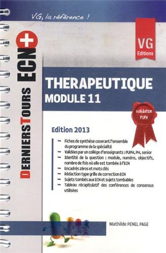Thérapeutique : module 11