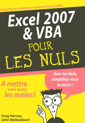 Excel 2007 & VBA pour les nuls