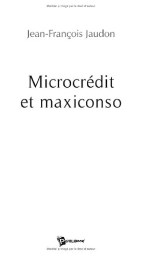 Microcrédit et maxiconso