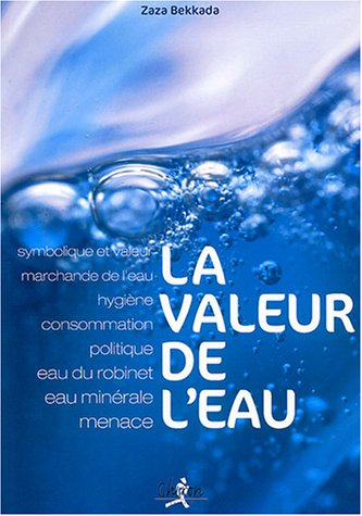 La valeur de l'eau : symbolique et valeur marchande de l'eau, hygiène, consommation, politique, eau 