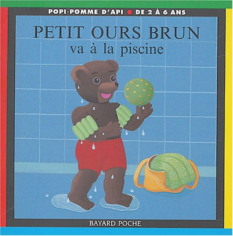 petit ours brun va Ã  la piscine