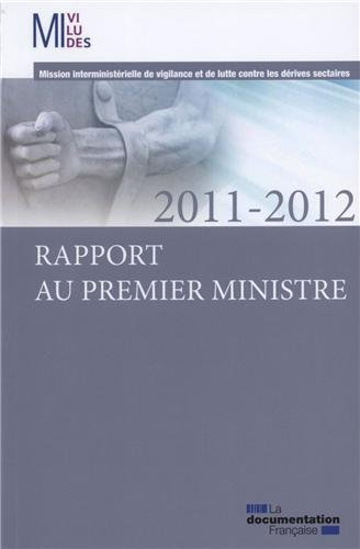 Rapport au premier ministre 2011-2012