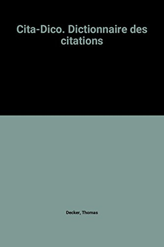 cita-dico. dictionnaire des citations