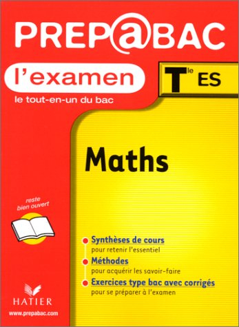 Mathématiques, examen, terminales ES