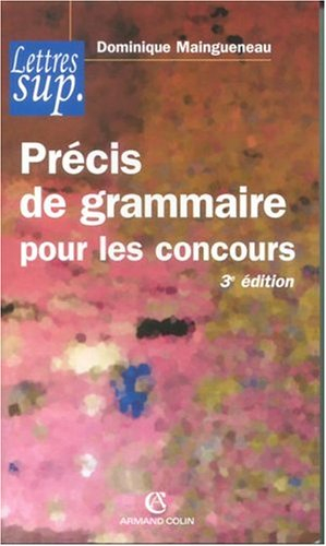 Précis de grammaire pour les concours