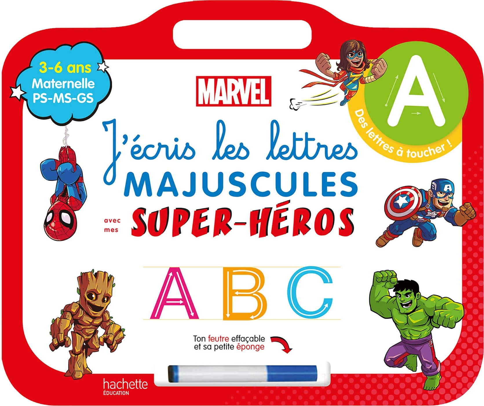 J'écris les lettres majuscules avec mes super-héros : maternelle PS, MS, GS, 3-6 ans