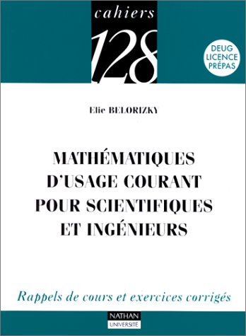 Mathématiques d'usage courant pour scientifiques et ingénieurs