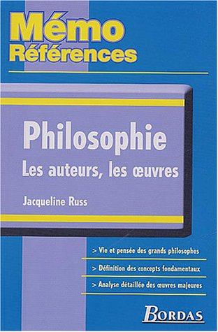 memo refer.philosophie auteurs oeuvres    (ancienne edition)