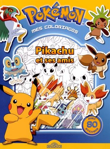Pikachu et ses amis : mes coloriages