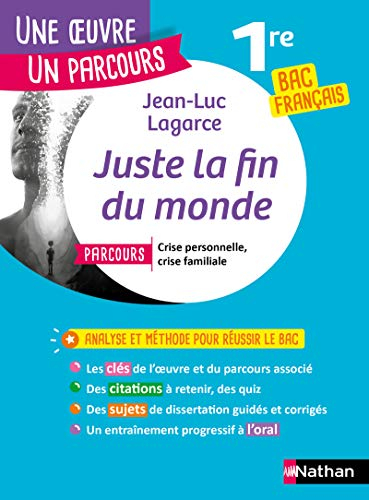 Jean-Luc Lagarce, Juste la fin du monde : parcours crise personnelle, crise familiale : 1re bac fran