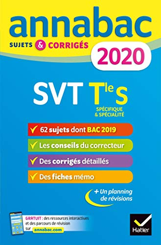 SVT terminale S, spécifique & spécialité : 2020
