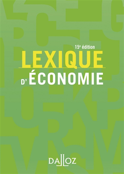 Lexique d'économie