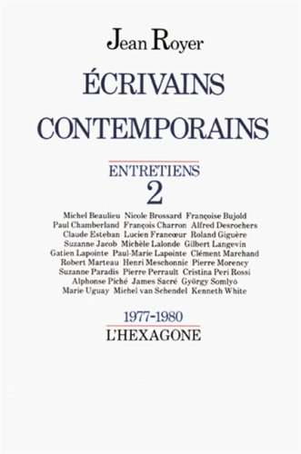 Ecrivains Contemporarians 1977 1980