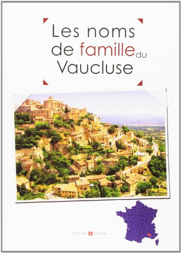 Les noms de famille du Vaucluse