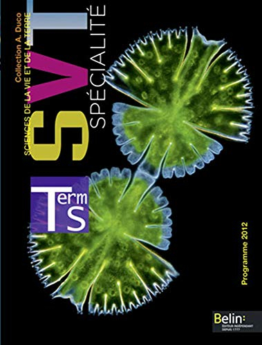 SVT sciences de la vie et de la Terre terminale S, spécialité : programme 2012