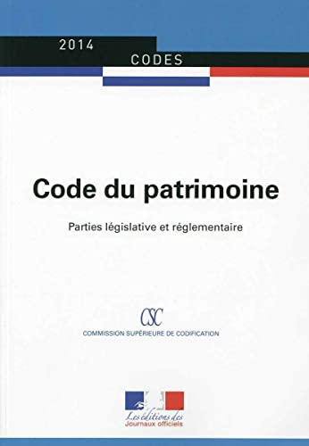 Code du patrimoine : parties législative et réglementaire