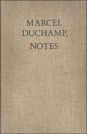 Marcel Duchamp : notes inédites