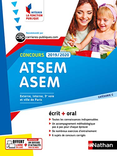 ATSEM et ASEM, concours 2019-2020 : catégorie C, concours externe, interne, 3e voie et ville de Pari