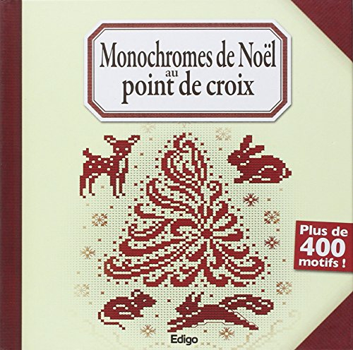 Monochromes de Noël au point de croix