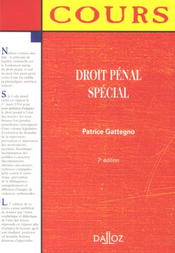 Droit pénal spécial