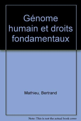 Génome humain et droits fondamentaux