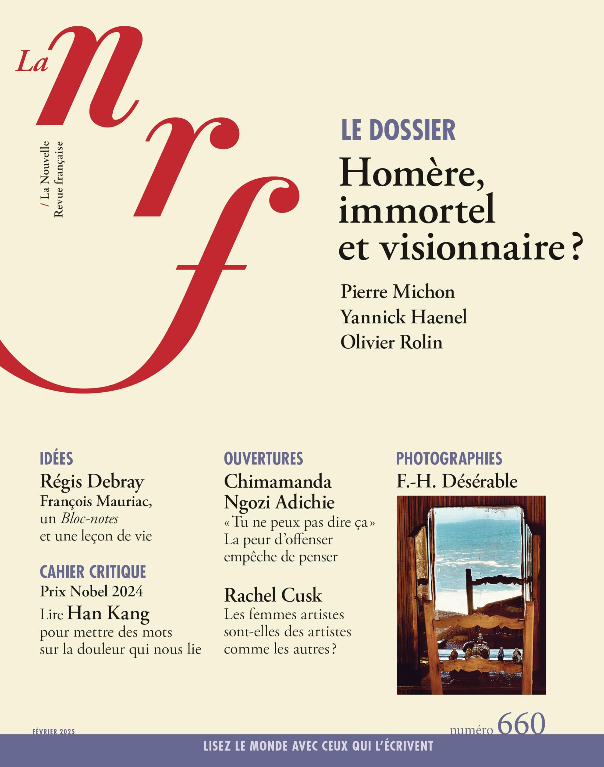 Nouvelle revue française, n° 660. Homère, immortel et visionnaire ?